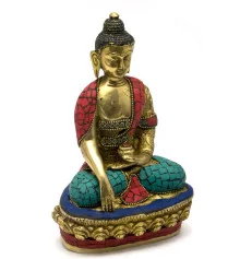 Будда бронзовый бирюза купить в интернет магазине подарков ПраздникШоп