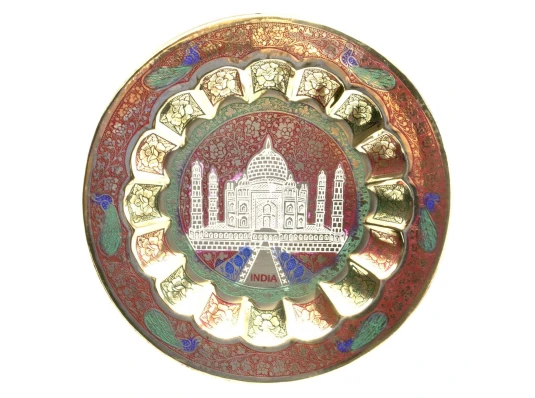 Тарелка бронзовая настенная «Тадж-Махал» (17.7 см) купить в интернет магазине подарков ПраздникШоп