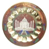 Тарелка бронзовая настенная «Тадж-Махал» (17.7 см)