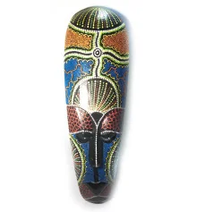 Маска расписная деревянная (50×15×2.5 см) купить в интернет магазине подарков ПраздникШоп