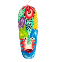 Маска деревянная «Абстракция» (30×11×3 см) купить в интернет магазине подарков ПраздникШоп