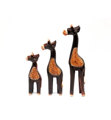 Жирафы 3 шт. деревянные (24×5×3.5 см 19×4.5×3 см 15×4.5×3 см) купить в интернет магазине подарков ПраздникШоп