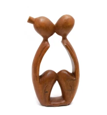 Статуэтка «Влюбленные» дерево (20×10.5×3.5 см) купить в интернет магазине подарков ПраздникШоп