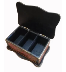 Шкатулка для чайных пакетов «Чаепитие» (26×15 см) из массива дерева купить в интернет магазине подарков ПраздникШоп