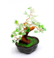 Дерево с камнями (12 см) зеленое купить в интернет магазине подарков ПраздникШоп