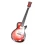 Гитара миниатюра дерево красная (24×8×1.5 см)