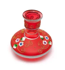 Колба для кальяна стекло красная (13.5×13×13 см d-4 см) купить в интернет магазине подарков ПраздникШоп