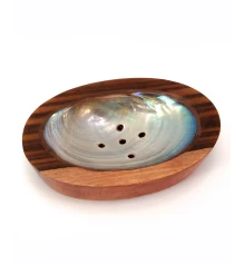 Мыльница дерево с перламутром (12×8.5×2.5 см) купить в интернет магазине подарков ПраздникШоп