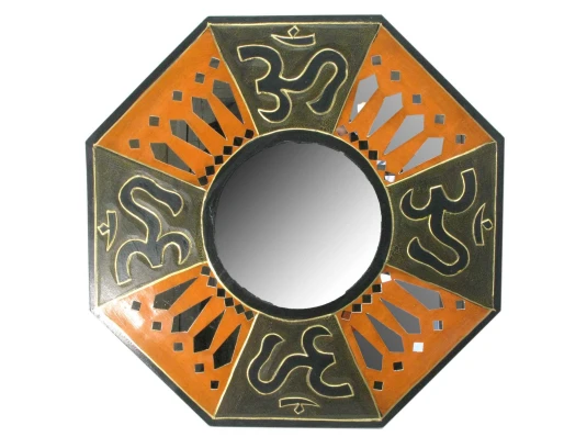 Зеркало мозаичное «ОМ» (d-50 cм) купить в интернет магазине подарков ПраздникШоп
