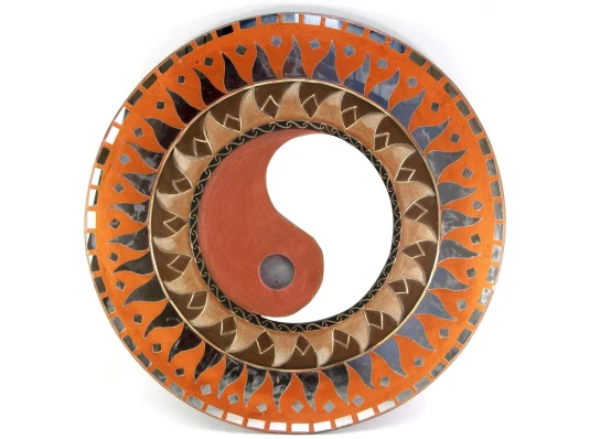 Зеркало мозаичное «Инь Янь» (d-50 cм) купить в интернет магазине подарков ПраздникШоп