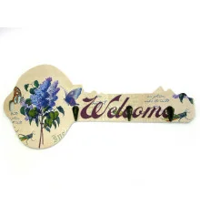 Ключница «Ключ» сирень (39×18×3.5 см) купить в интернет магазине подарков ПраздникШоп