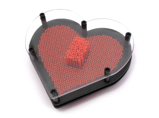 Пинарт «Сердце» красный (19×17×4 см) купить в интернет магазине подарков ПраздникШоп