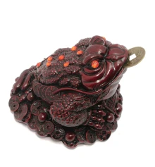 Жаба каменная крошка коричневая (13×12.5×9.5 см) купить в интернет магазине подарков ПраздникШоп
