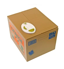 Интерактивная копилка «Кошка Воришка» на батарейках (12×9×10 см) купить в интернет магазине подарков ПраздникШоп