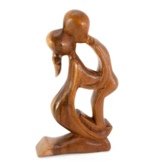 Статуэтка «Влюбленные» дерево (19.5×11×3 см) купить в интернет магазине подарков ПраздникШоп