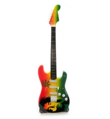Гитара «Bob Marley» миниатюра дерево (24×7.5×1.5 см) купить в интернет магазине подарков ПраздникШоп