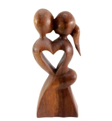 Статуэтка «Влюбленные» дерево (20×8×3.5 см) купить в интернет магазине подарков ПраздникШоп