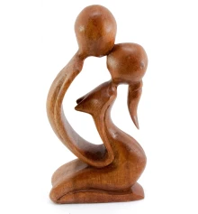 Статуэтка «Влюбленные» дерево (19.5×9.5×3 см) купить в интернет магазине подарков ПраздникШоп