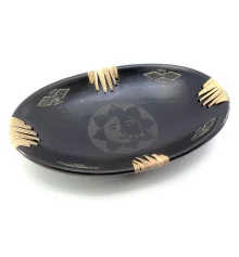 Блюдо «Солнце» терракотовое овальное (34×21.5×5 см) купить в интернет магазине подарков ПраздникШоп