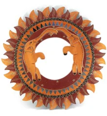 Зеркало мозаичное «Слоны » (d-50 cм) купить в интернет магазине подарков ПраздникШоп