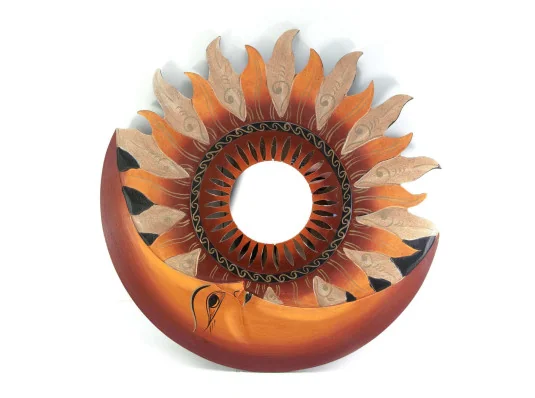 Зеркало мозаичное «Солнце и Луна» (d-50 cм) купить в интернет магазине подарков ПраздникШоп