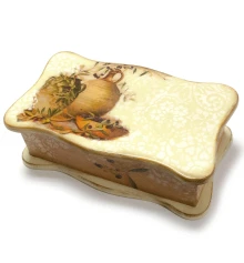 Шкатулка с фигурной крышкой «Оливки» (26.5×15.5×9.5) ольха купить в интернет магазине подарков ПраздникШоп