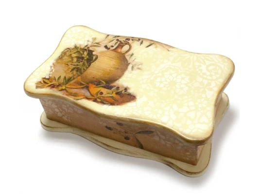 Шкатулка с фигурной крышкой «Оливки» (26.5×15.5×9.5) ольха купить в интернет магазине подарков ПраздникШоп