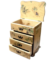 Шкатулка-комод «Оливки» (22×15×26) с откр. верхн крышкой ольха купить в интернет магазине подарков ПраздникШоп