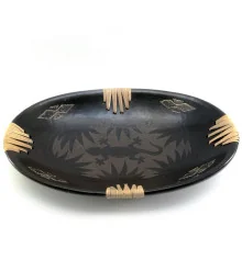 Блюдо «Саламандра» терракотовое овальное (34×21.5×5 см) купить в интернет магазине подарков ПраздникШоп