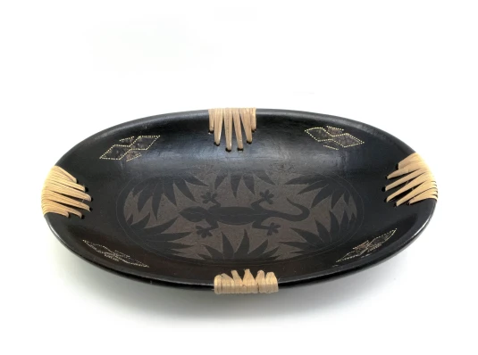 Блюдо «Саламандра» терракотовое овальное (34×21.5×5 см) купить в интернет магазине подарков ПраздникШоп