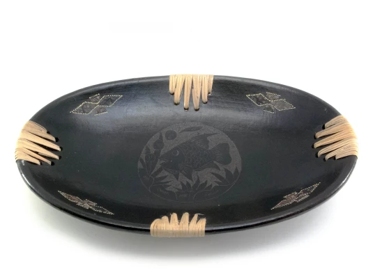 Блюдо «Рыба» терракотовое овальное (34×21.5×5 см) купить в интернет магазине подарков ПраздникШоп