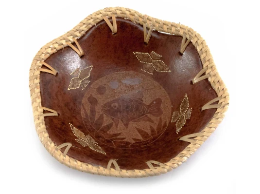 Блюдо терракотовое «Рыба» (d-16 см h-6 см) купить в интернет магазине подарков ПраздникШоп