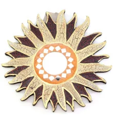 Зеркало мозаичное «Солнце» (d-20 cм) купить в интернет магазине подарков ПраздникШоп