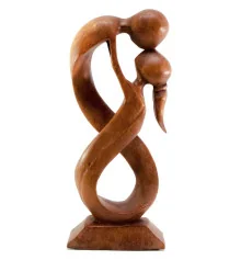 Статуэтка «Влюбленные» дерево (28×12×4 см) купить в интернет магазине подарков ПраздникШоп