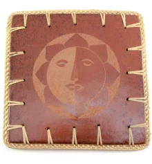 Подставка под горячее «Солнце» терракот (23×23×0.5 см) купить в интернет магазине подарков ПраздникШоп