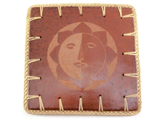 Подставка под горячее «Солнце» терракот (23×23×0.5 см) купить в интернет магазине подарков ПраздникШоп