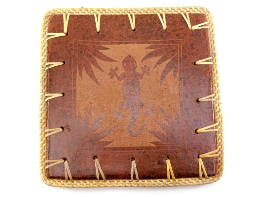 Подставка под горячее «Саламандра» терракот (23×23×0.5 см) купить в интернет магазине подарков ПраздникШоп