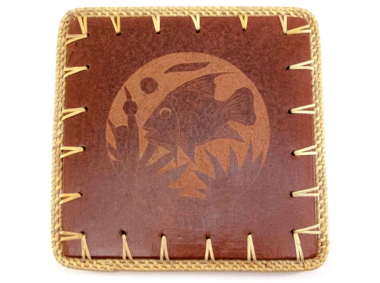 Подставка под горячее «Рыба» терракот (23×23×0.5 см) купить в интернет магазине подарков ПраздникШоп