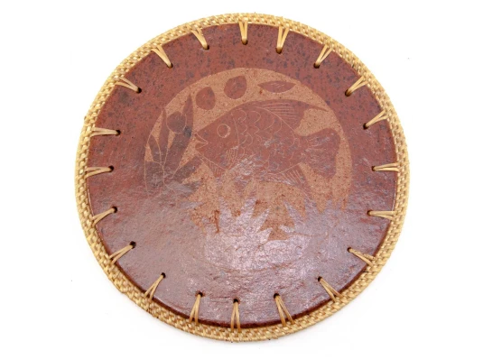 Подставка под горячее терракот «Рыба» (d-22 см) купить в интернет магазине подарков ПраздникШоп