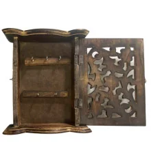 Ключница резная манговое дерево (22.5×18×7.5 см) купить в интернет магазине подарков ПраздникШоп