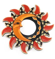 Зеркало мозаичное «Солнце и Луна» (d-30 cм) купить в интернет магазине подарков ПраздникШоп