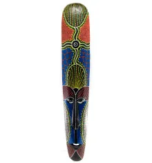 Маска расписная деревянная (100×16×3 см) A купить в интернет магазине подарков ПраздникШоп