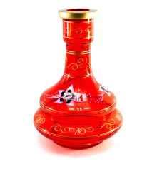 Колба для кальяна стекло красная (26×18×18 см внутренний d-4.5 см) купить в интернет магазине подарков ПраздникШоп