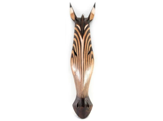 Маска «Зебра» расписная деревянная (81×16.5×6 см) A купить в интернет магазине подарков ПраздникШоп