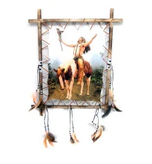 Тотем «Индеец на лошади» (50×60 см) D купить в интернет магазине подарков ПраздникШоп