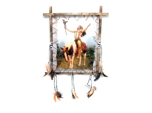 Тотем «Индеец на лошади» (50×60 см) D купить в интернет магазине подарков ПраздникШоп