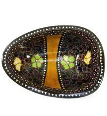 Братина из цельного дерева инкрустированная перламутром (25×17.7×6 см) купить в интернет магазине подарков ПраздникШоп