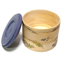 Шкатулка-бочонок «Лаванда» (15×12 см) массив дерева купить в интернет магазине подарков ПраздникШоп