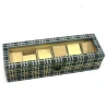 Скринька для годинників на 6 шт. «Клітка» (34.5×11×8.5 см)