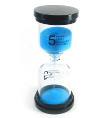 Часы песочные (5 минут) «Синий песок» (10.5×4.5×4.5 см) купить в интернет магазине подарков ПраздникШоп